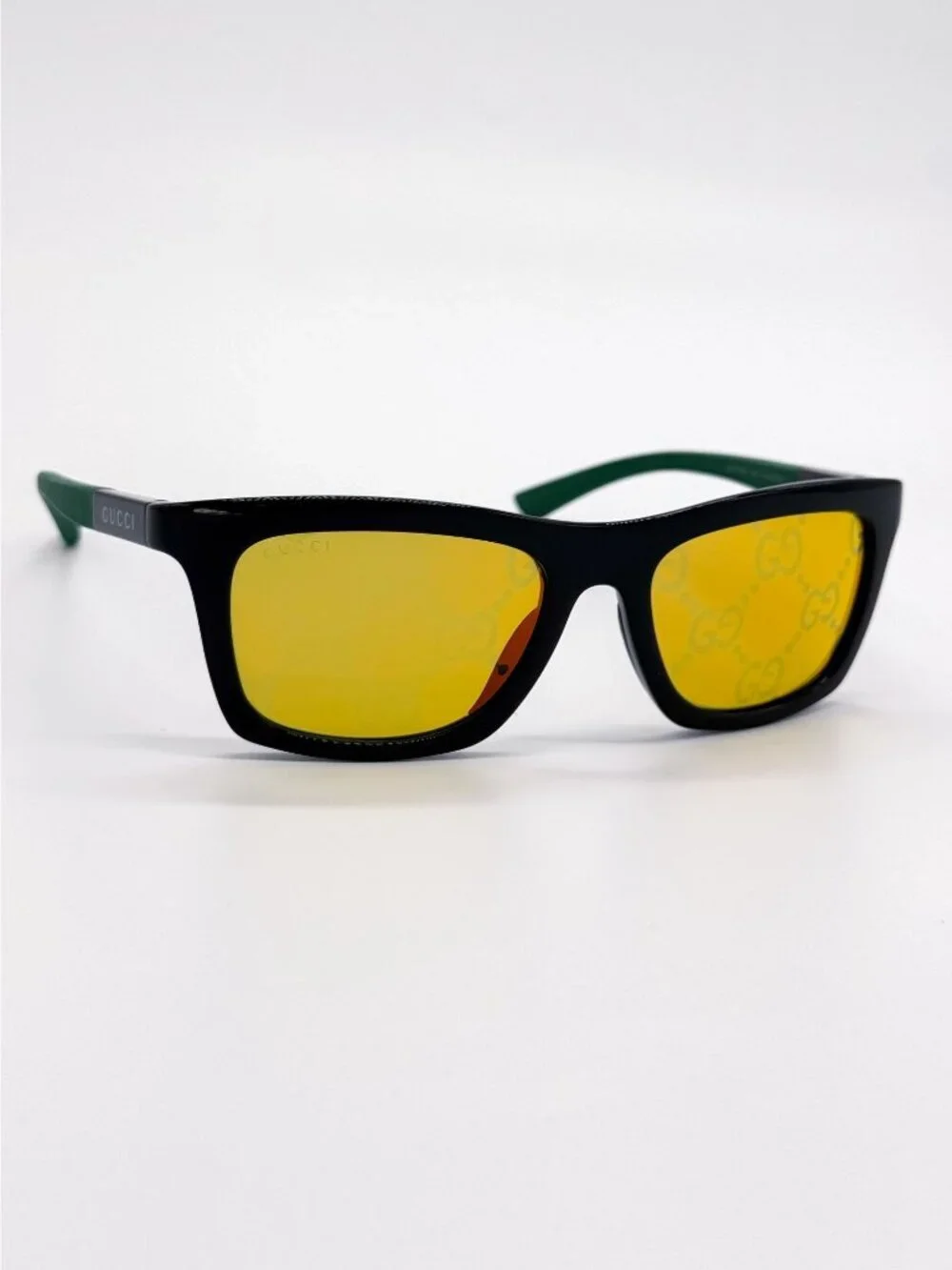 NEW GUCCI SUNGLASSES GG1735S 005 BLACK/GREEN UNISEX EYEWEAR - Picture 5 of 9